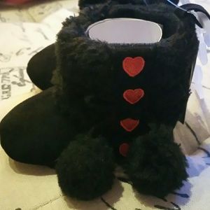 New Laura Ashley baby girl black boots